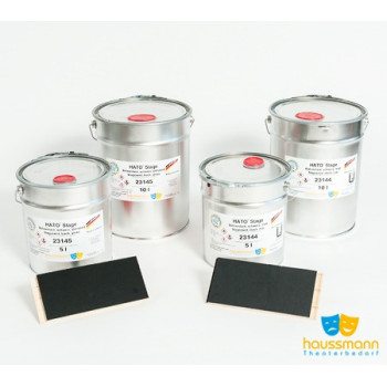 HATO® Stage Lacquer dažai, juodi matiniai, 10L