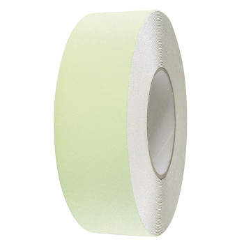 SAFETY TAPE 50MM X 18M JUOSTA FOSFORINĖ