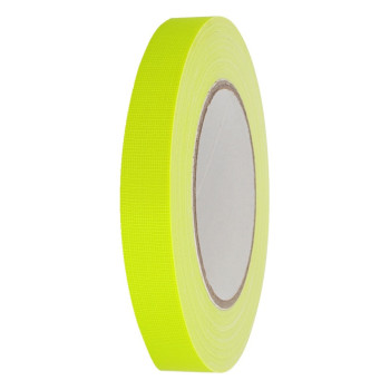 NEON GAFFER-TAPE 19MM X 25M JUOSTA GELTONA